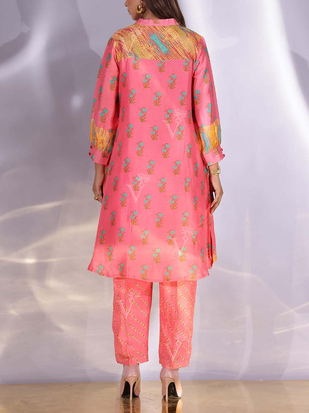 Pink Vasansi Silk Co Ord Set