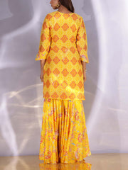 Yellow Vasansi Silk Sharara Set