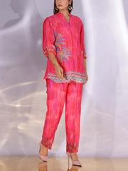 Pink Vasansi Silk Co Ord Set