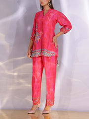 Pink Vasansi Silk Co Ord Set