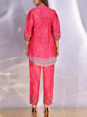Pink Vasansi Silk Co Ord Set