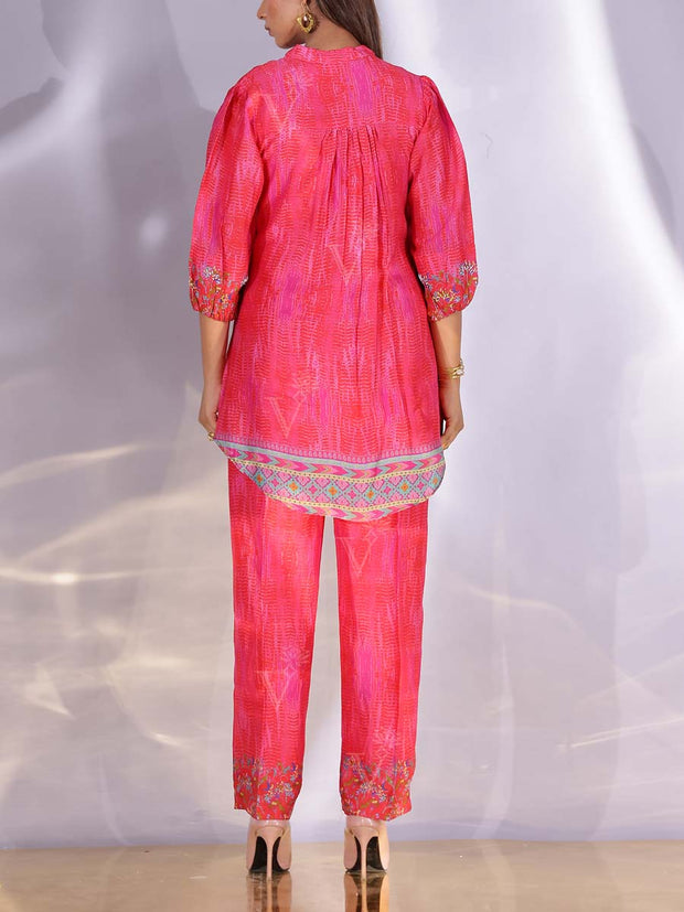 Pink Vasansi Silk Co Ord Set
