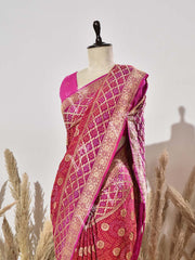 Ombre Pure Georgette Ghatchola Saree