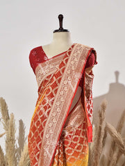Peela Ghatcola Pure Georgette Saree