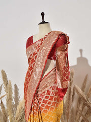 Peela Ghatcola Pure Georgette Saree