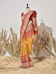 Peela Ghatcola Pure Georgette Saree