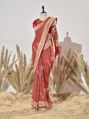 Red Georgette Saree