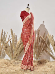 Red Georgette Saree