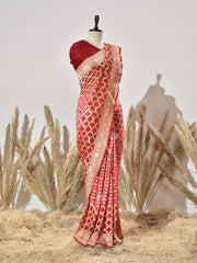 Ombre Pure Georgette Ghatchola Saree