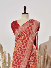 Ombre Pure Georgette Ghatchola Saree