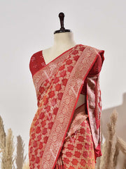 Ombre Pure Georgette Ghatchola Saree