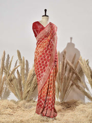 Ombre Pure Georgette Ghatchola Saree