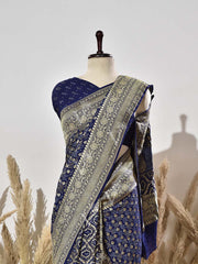 Deep Blue Ghatchola Saree