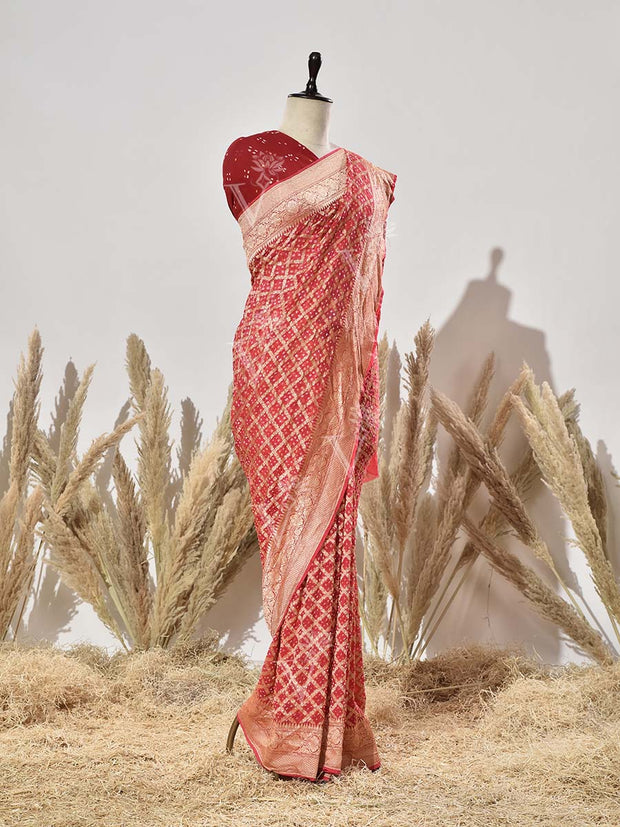 Red Georgette Saree