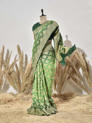 Green Georgette Saree