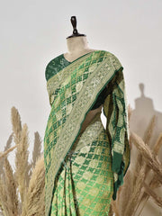 Green Georgette Saree