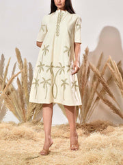 Cream Cotton Dress