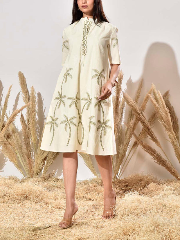 Cream Cotton Dress