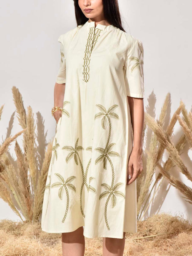 Cream Cotton Dress