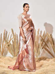 Biege Tissue Kanjeevaram Saree