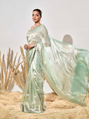 Green Tissue Silk Saree