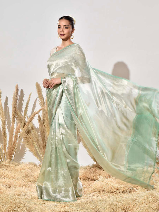 Green Tissue Silk Saree