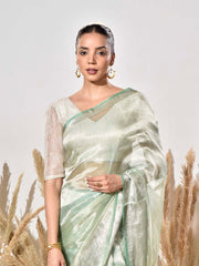 Green Tissue Silk Saree