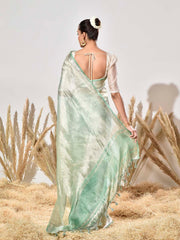 Green Tissue Silk Saree