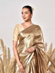 Golden Tissue Kanjeevaram Saree