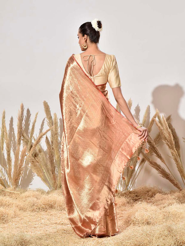 Golden Tissue Kanjeevaram Saree