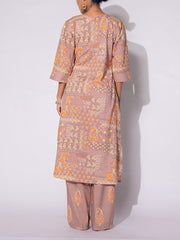 Brown Cotton Co-Ord Set