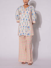 Off White Cotton Co-Ord Set