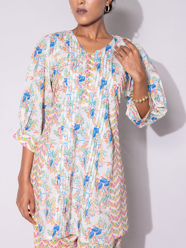 Off White Cotton Co-Ord Set