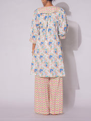 Off White Cotton Co-Ord Set
