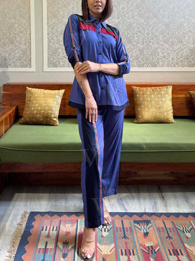 Blue Tencel Co Ord Set