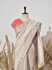 Grey Vasansi Silk Saree