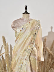 Golden Tissue Saree