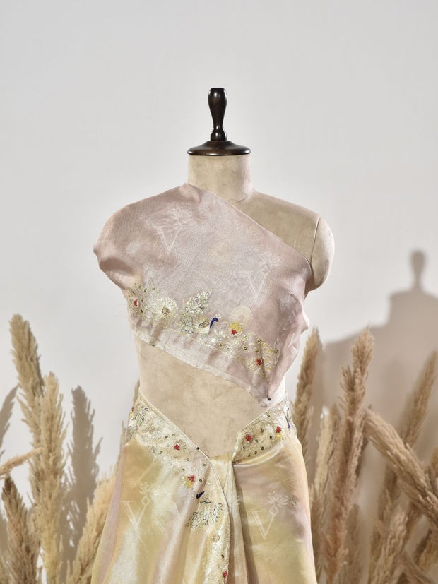 Golden Tissue Saree