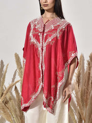 Pink Embroidered Jacket with Pant Set