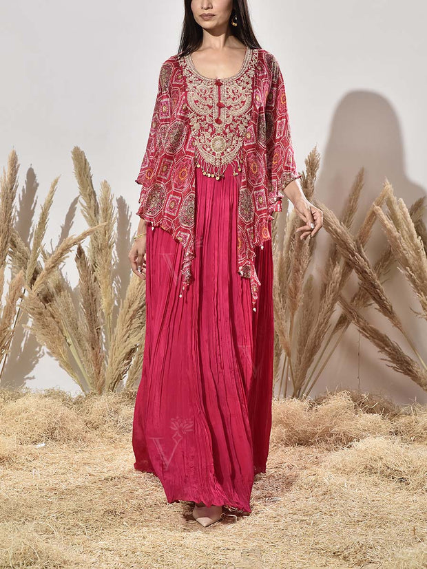 Pink Embroidered Gown