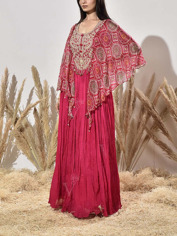 Pink Embroidered Gown