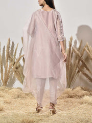 Lilac Embroidered Suit Set