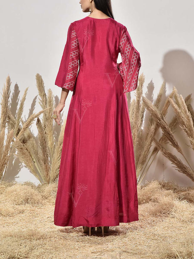 Pink Embroidered Gown