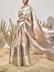 Peach Tissue Saree