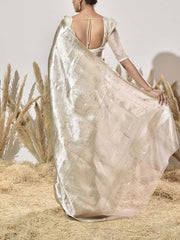 Beige Tissue Saree