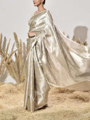 Beige Tissue Saree
