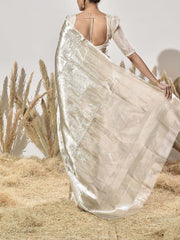 Beige Tissue Saree