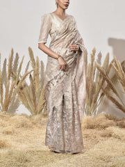 Grey Tissue Saree