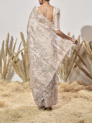 Grey Tissue Saree