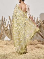 Green Tissue Saree